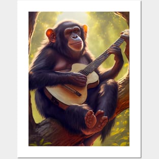 Musical Monkey Posters and Art